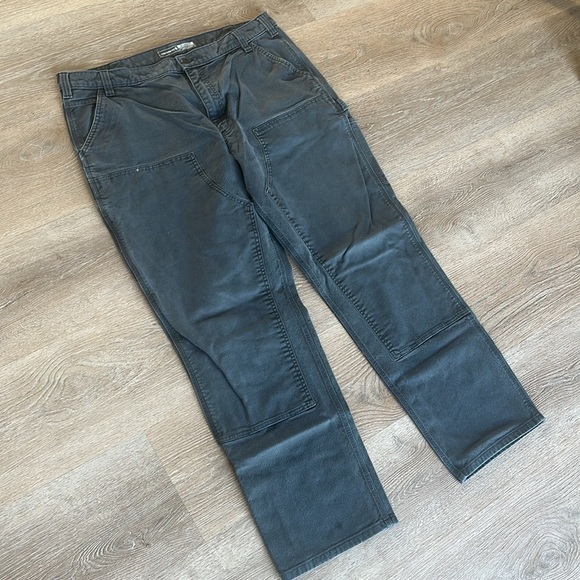 Carhartt double knee relaxed fit characoal gray men’s jeans‎ size 42x34 - Picture 6 of 13